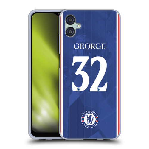 Chelsea Football Club 2025/26 Players Home Kit 2nd Group Tyrique George Soft Gel Case for Samsung Galaxy M04 5G / A04e