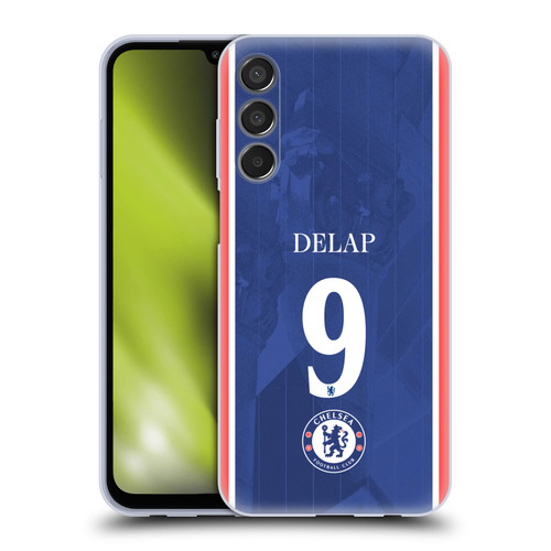 Chelsea Football Club 2025/26 Players Home Kit 2nd Group Liam Delap Soft Gel Case for Samsung Galaxy M15/F15 5G