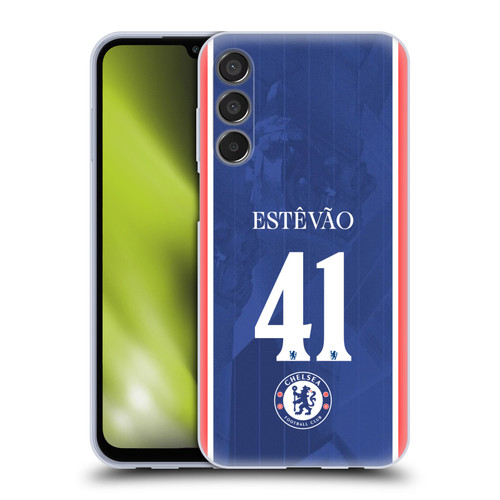 Chelsea Football Club 2025/26 Players Home Kit 2nd Group Estêvão Willian Soft Gel Case for Samsung Galaxy M15/F15 5G