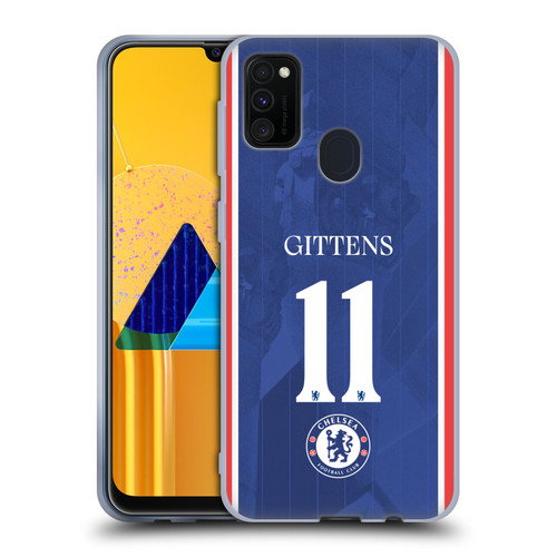Chelsea Football Club 2025/26 Players Home Kit 2nd Group Jamie Gittens Soft Gel Case for Samsung Galaxy M30s (2019)/M21 (2020)