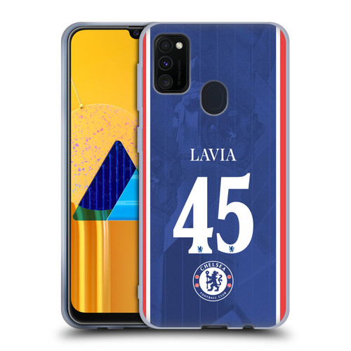 Chelsea Football Club 2025/26 Players Home Kit 2nd Group Roméo Lavia Soft Gel Case for Samsung Galaxy M30s (2019)/M21 (2020)