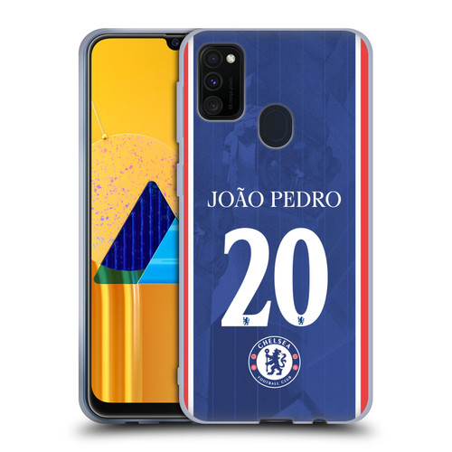 Chelsea Football Club 2025/26 Players Home Kit 2nd Group João Pedro Soft Gel Case for Samsung Galaxy M30s (2019)/M21 (2020)