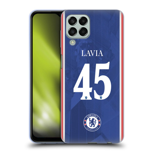 Chelsea Football Club 2025/26 Players Home Kit 2nd Group Roméo Lavia Soft Gel Case for Samsung Galaxy M33 (2022)