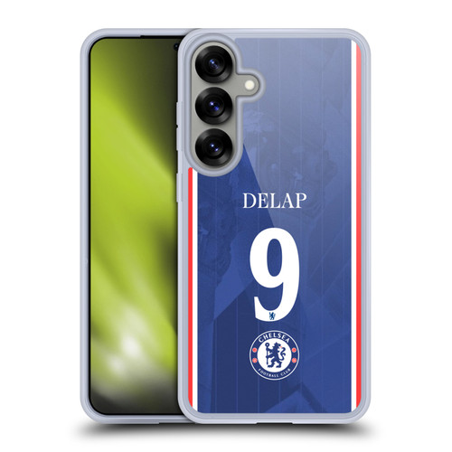 Chelsea Football Club 2025/26 Players Home Kit 2nd Group Liam Delap Soft Gel Case for Samsung Galaxy S25+