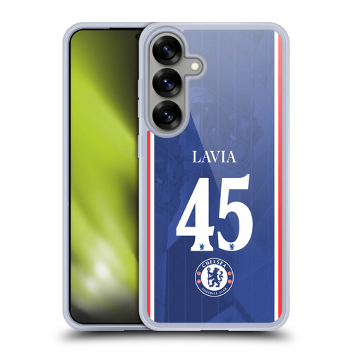 Chelsea Football Club 2025/26 Players Home Kit 2nd Group Roméo Lavia Soft Gel Case for Samsung Galaxy S25+