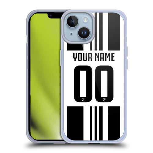 Custom Customised Personalised Juventus Football Club 2025/26 Kit Home Soft Gel Case for Apple iPhone 14