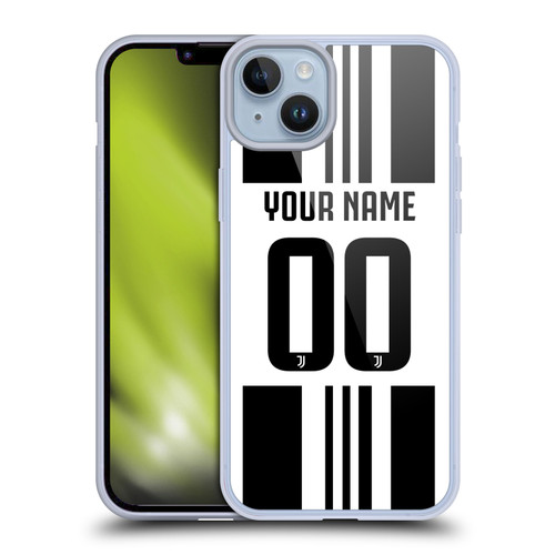 Custom Customised Personalised Juventus Football Club 2025/26 Kit Home Soft Gel Case for Apple iPhone 14 Plus