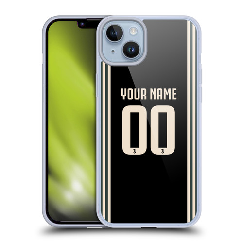 Custom Customised Personalised Juventus Football Club 2025/26 Kit Third Soft Gel Case for Apple iPhone 14 Plus