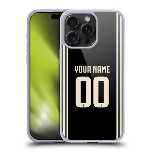 Custom Customised Personalised Juventus Football Club 2025/26 Kit Third Soft Gel Case for Apple iPhone 15 Pro Max