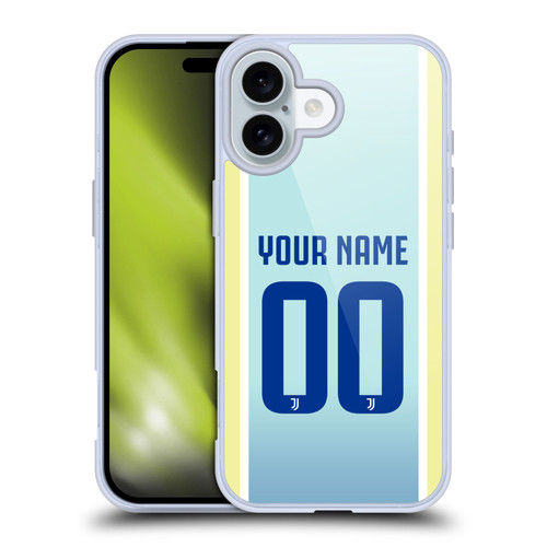 Custom Customised Personalised Juventus Football Club 2025/26 Kit Away Soft Gel Case for Apple iPhone 16 Custom Customised Personalised Juventus Football Club 2025/26 Kit Away Soft Gel Case for Apple iPhone 16
