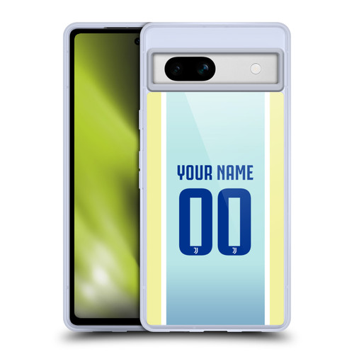 Custom Customised Personalised Juventus Football Club 2025/26 Kit Away Soft Gel Case for Google Pixel 7a
