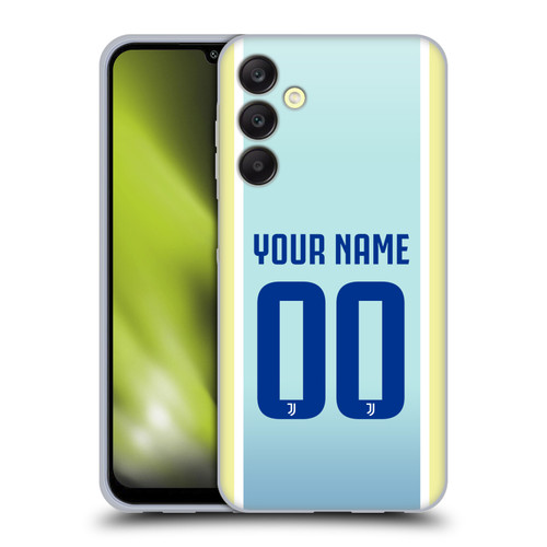 Custom Customised Personalised Juventus Football Club 2025/26 Kit Away Soft Gel Case for Samsung Galaxy A25 5G