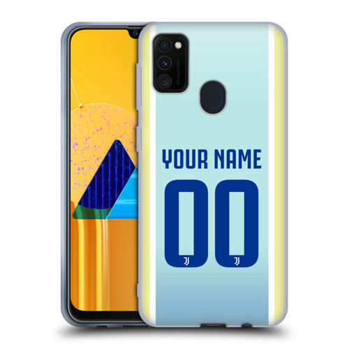 Custom Customised Personalised Juventus Football Club 2025/26 Kit Away Soft Gel Case for Samsung Galaxy M30s (2019)/M21 (2020)