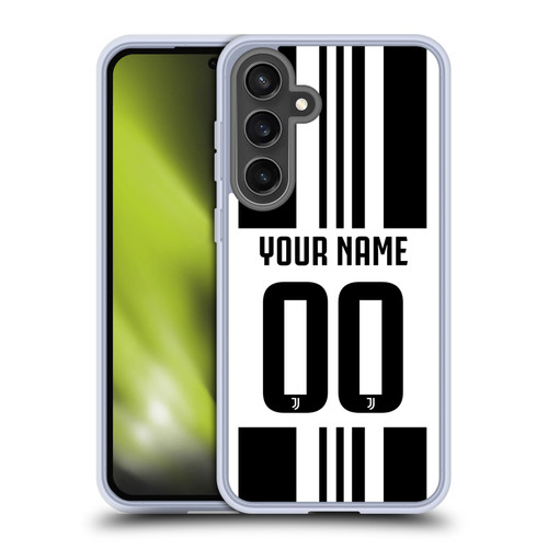 Custom Customised Personalised Juventus Football Club 2025/26 Kit Home Soft Gel Case for Samsung Galaxy S24 FE