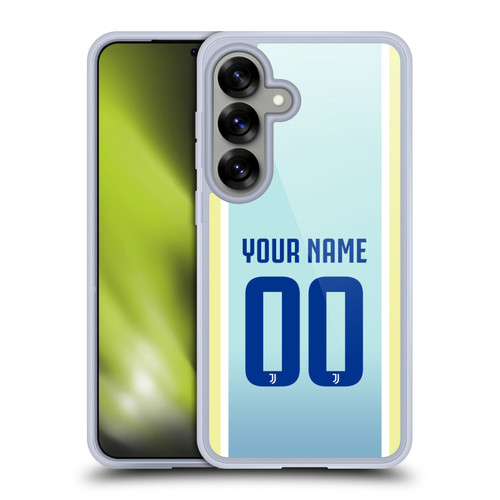 Custom Customised Personalised Juventus Football Club 2025/26 Kit Away Soft Gel Case for Samsung Galaxy S25