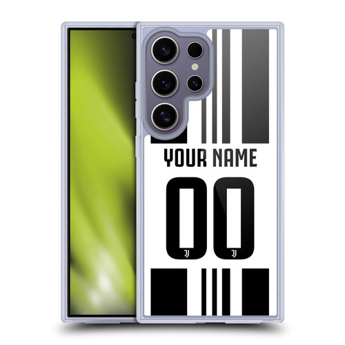 Custom Customised Personalised Juventus Football Club 2025/26 Kit Home Soft Gel Case for Samsung Galaxy S25 Ultra