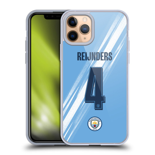 Manchester City Man City FC 2025/26 Players Home Kit 1st Group Tijjani Reijnders Soft Gel Case for Apple iPhone 11 Pro