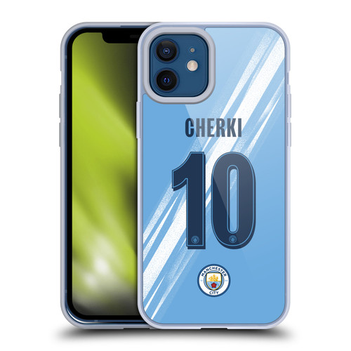 Manchester City Man City FC 2025/26 Players Home Kit 1st Group Rayan Cherki Soft Gel Case for Apple iPhone 12 / iPhone 12 Pro