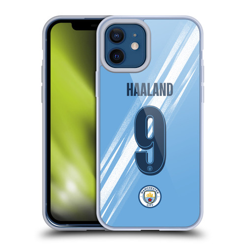 Manchester City Man City FC 2025/26 Players Home Kit 1st Group Erling Haaland Soft Gel Case for Apple iPhone 12 / iPhone 12 Pro