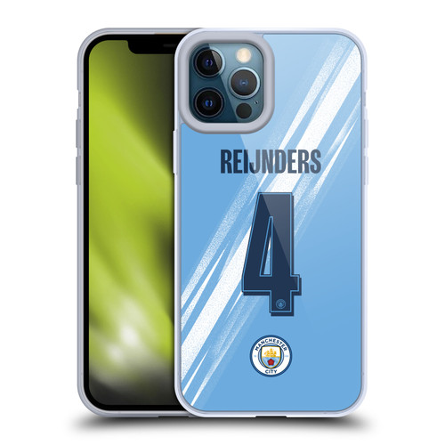 Manchester City Man City FC 2025/26 Players Home Kit 1st Group Tijjani Reijnders Soft Gel Case for Apple iPhone 12 Pro Max