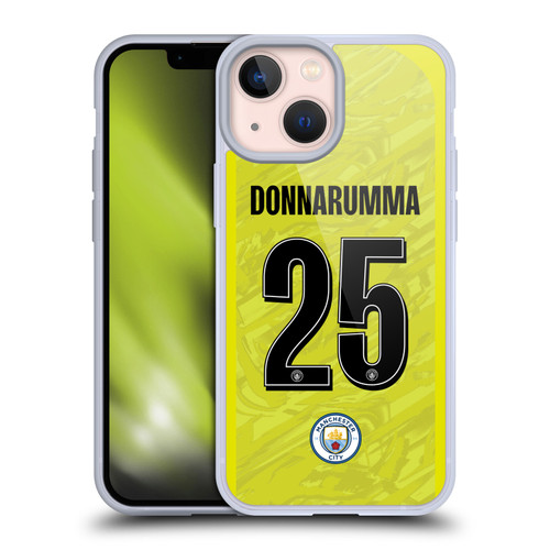 Manchester City Man City FC 2025/26 Players Home Kit 1st Group Gianluigi Donnarumma Soft Gel Case for Apple iPhone 13 Mini