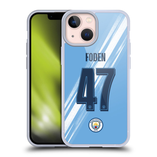 Manchester City Man City FC 2025/26 Players Home Kit 1st Group Phil Foden Soft Gel Case for Apple iPhone 13 Mini Manchester City Man City FC 2025/26 Players Home Kit 1st Group Phil Foden Soft Gel Case for Apple iPhone 13 Mini