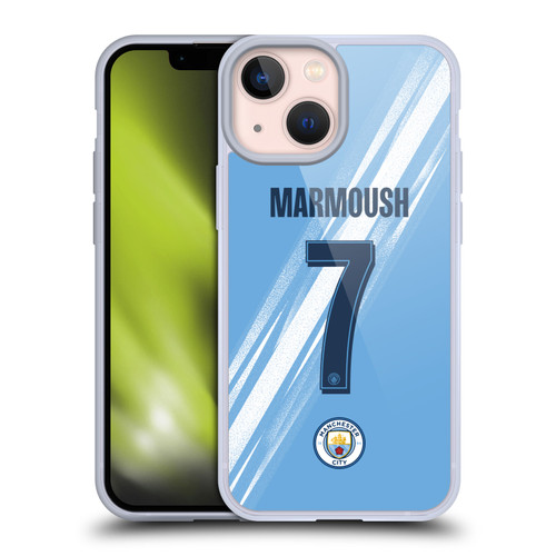 Manchester City Man City FC 2025/26 Players Home Kit 1st Group Omar Marmoush Soft Gel Case for Apple iPhone 13 Mini Manchester City Man City FC 2025/26 Players Home Kit 1st Group Omar Marmoush Soft Gel Case for Apple iPhone 13 Mini