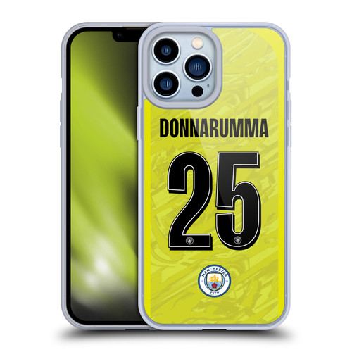 Manchester City Man City FC 2025/26 Players Home Kit 1st Group Gianluigi Donnarumma Soft Gel Case for Apple iPhone 13 Pro Max