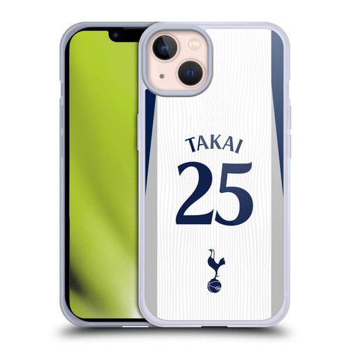 Tottenham Hotspur F.C. 2025/26 Players Home Kit 1st Group Kōto Takai Soft Gel Case for Apple iPhone 13