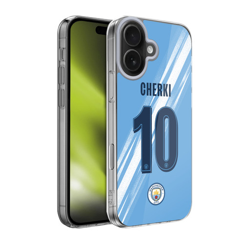 Manchester City Man City FC 2025/26 Players Home Kit 1st Group Rayan Cherki Soft Gel Case for Apple iPhone 17