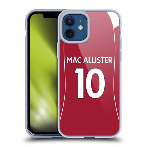 Liverpool Football Club 2025/26 Players Home Kit 1st Group Alexis Mac Allister Soft Gel Case for Apple iPhone 12 / iPhone 12 Pro