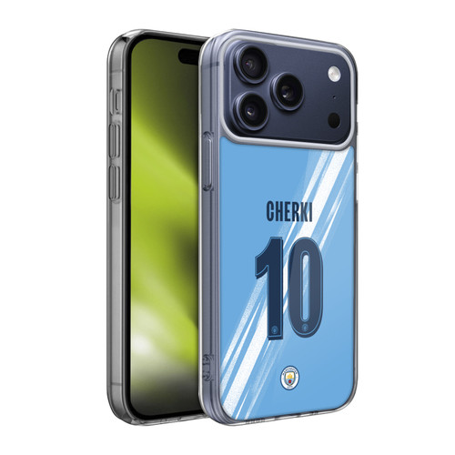 Manchester City Man City FC 2025/26 Players Home Kit 1st Group Rayan Cherki Soft Gel Case for Apple iPhone 17 Pro Max