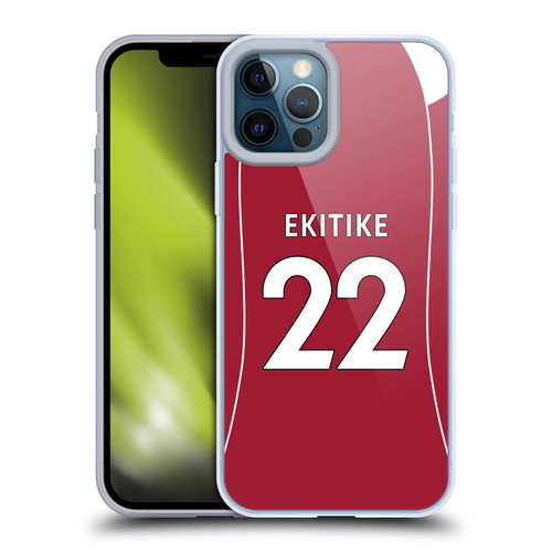 Liverpool Football Club 2025/26 Players Home Kit 1st Group Hugo Ekitiké Soft Gel Case for Apple iPhone 12 Pro Max