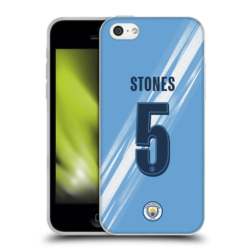 Manchester City Man City FC 2025/26 Players Home Kit 1st Group John Stones Soft Gel Case for Apple iPhone 5c