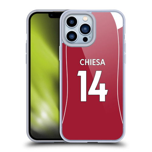 Liverpool Football Club 2025/26 Players Home Kit 1st Group Federico Chiesa Soft Gel Case for Apple iPhone 13 Pro Max