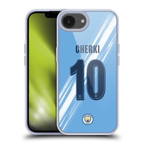 Manchester City Man City FC 2025/26 Players Home Kit 1st Group Rayan Cherki Soft Gel Case for Apple iPhone 16e Manchester City Man City FC 2025/26 Players Home Kit 1st Group Rayan Cherki Soft Gel Case for Apple iPhone 16e