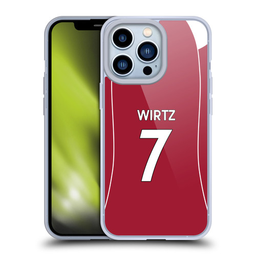 Liverpool Football Club 2025/26 Players Home Kit 1st Group Florian Wirtz Soft Gel Case for Apple iPhone 13 Pro Liverpool Football Club 2025/26 Players Home Kit 1st Group Florian Wirtz Soft Gel Case for Apple iPhone 13 Pro