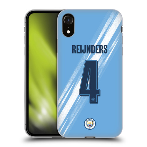 Manchester City Man City FC 2025/26 Players Home Kit 1st Group Tijjani Reijnders Soft Gel Case for Apple iPhone XR