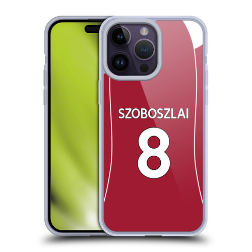 Liverpool Football Club 2025/26 Players Home Kit 1st Group Dominik Szoboszlai Soft Gel Case for Apple iPhone 14 Pro Max Liverpool Football Club 2025/26 Players Home Kit 1st Group Dominik Szoboszlai Soft Gel Case for Apple iPhone 14 Pro Max
