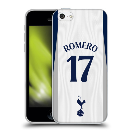 Tottenham Hotspur F.C. 2025/26 Players Home Kit 1st Group Cristian Romero Soft Gel Case for Apple iPhone 5c