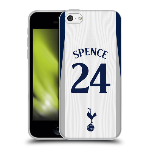 Tottenham Hotspur F.C. 2025/26 Players Home Kit 1st Group Djed Spence Soft Gel Case for Apple iPhone 5c