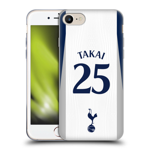 Tottenham Hotspur F.C. 2025/26 Players Home Kit 1st Group Kōto Takai Soft Gel Case for Apple iPhone 7 / 8 / SE 2020 & 2022
