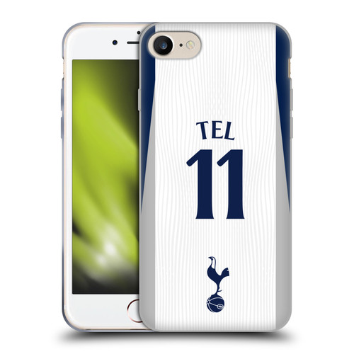 Tottenham Hotspur F.C. 2025/26 Players Home Kit 1st Group Mathys Tel Soft Gel Case for Apple iPhone 7 / 8 / SE 2020 & 2022