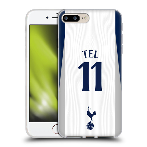 Tottenham Hotspur F.C. 2025/26 Players Home Kit 1st Group Mathys Tel Soft Gel Case for Apple iPhone 7 Plus / iPhone 8 Plus