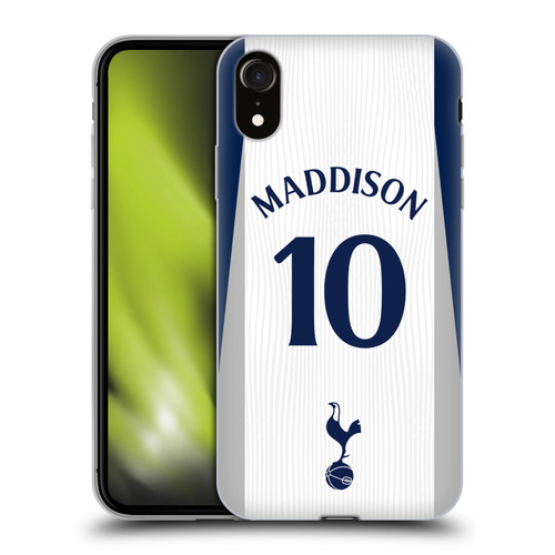 Tottenham Hotspur F.C. 2025/26 Players Home Kit 1st Group James Maddison Soft Gel Case for Apple iPhone XR