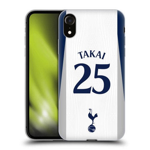 Tottenham Hotspur F.C. 2025/26 Players Home Kit 1st Group Kōto Takai Soft Gel Case for Apple iPhone XR