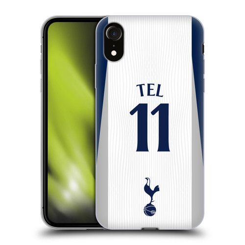 Tottenham Hotspur F.C. 2025/26 Players Home Kit 1st Group Mathys Tel Soft Gel Case for Apple iPhone XR