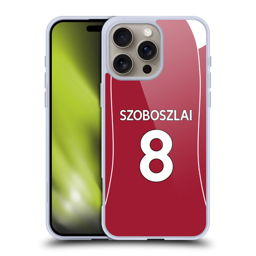 Liverpool Football Club 2025/26 Players Home Kit 1st Group Dominik Szoboszlai Soft Gel Case for Apple iPhone 16 Pro Max Liverpool Football Club 2025/26 Players Home Kit 1st Group Dominik Szoboszlai Soft Gel Case for Apple iPhone 16 Pro Max
