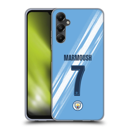 Manchester City Man City FC 2025/26 Players Home Kit 1st Group Omar Marmoush Soft Gel Case for Samsung Galaxy A05s