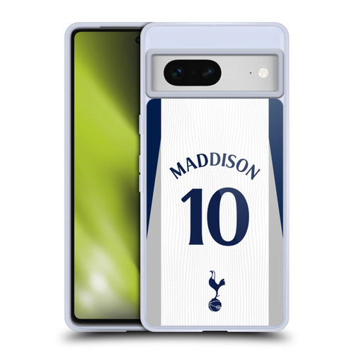 Tottenham Hotspur F.C. 2025/26 Players Home Kit 1st Group James Maddison Soft Gel Case for Google Pixel 7